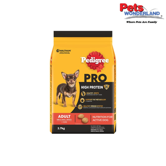 PEDIGREE Dry High Protein Small Breed Chicken & Lamb 2.7KG (Makanan Anjing)