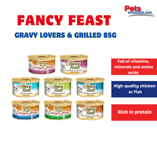 Fancy Feast Cat Wet Food Grilled Liver & Chicken Feast 85g