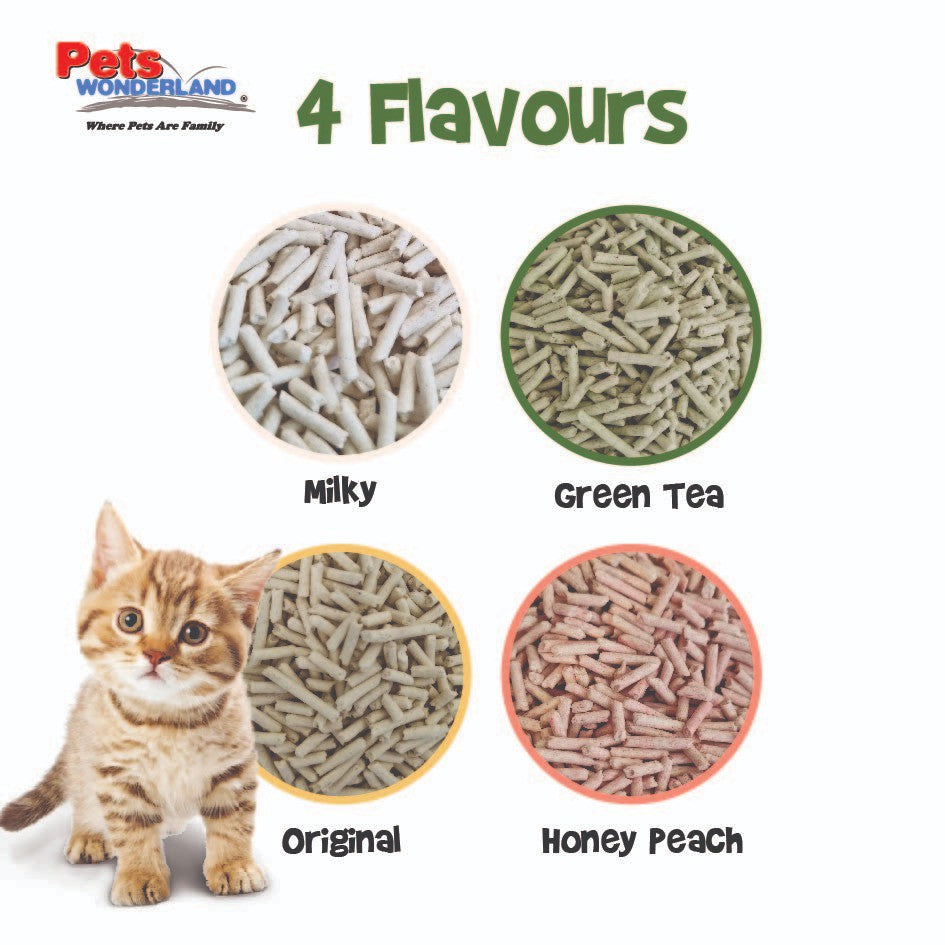 BUY2FREE1 - Haisenpet Tofu Cat Litter Green Tea 6L- 6lx3packs -PROMOTION