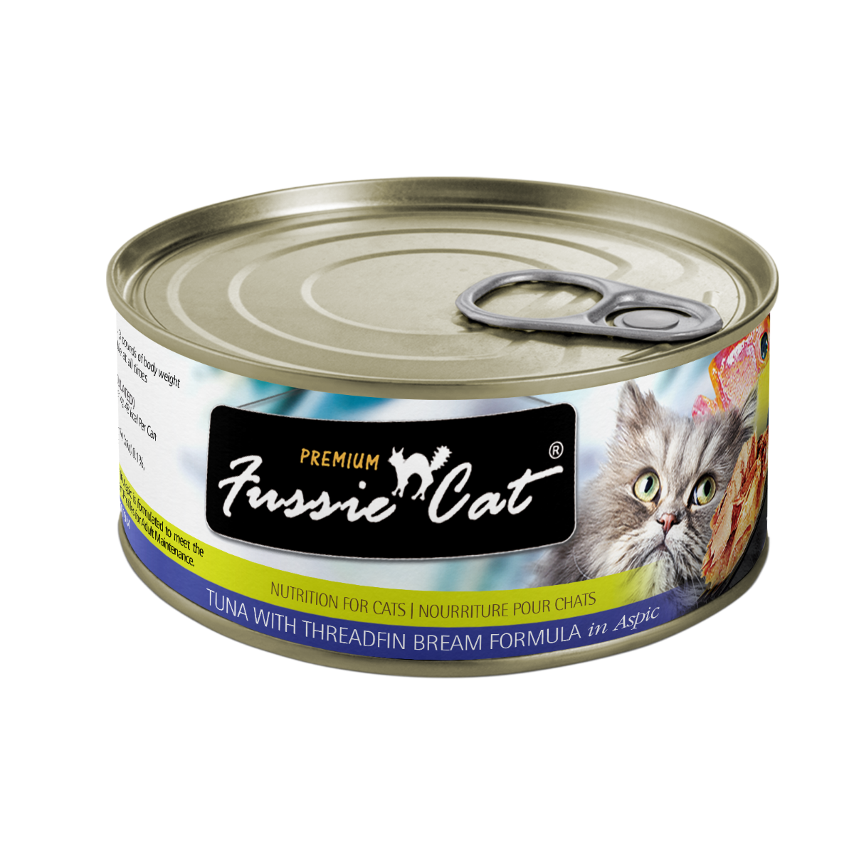 Fussie Cat Premium Tuna w/Threadfin Bream Canned 80g
